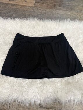 Beach House Black Swim skirt skort size 12